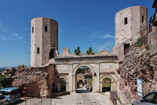 Spello Antica Città Romana Medievale Dettagli Turistici Umbria Italia — Foto Stock