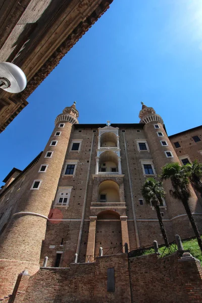 Urbino Itália Palácio Ducal Cidade Medieval Antiga Histórica — Fotografia de Stock