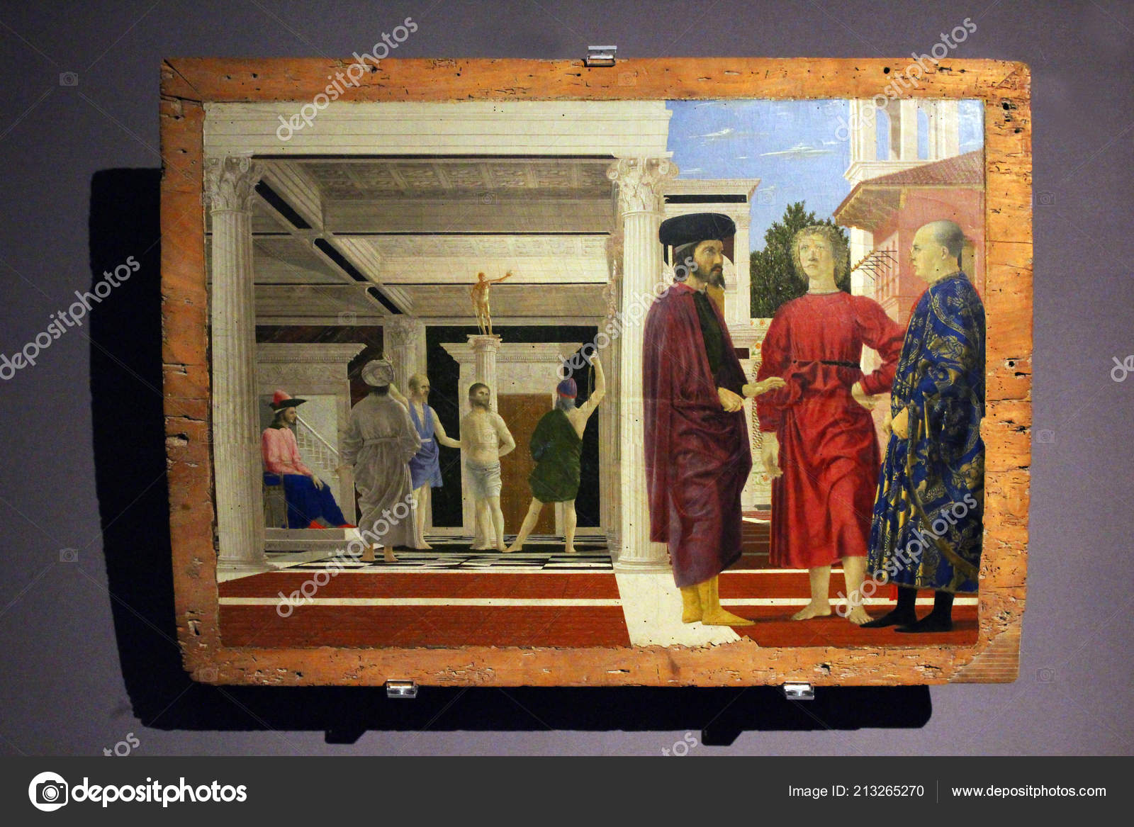Piero Della Francesca Flagellazione Di Cristo Urbino Italy Painted Flagellation Christ Piero Della Francesca National