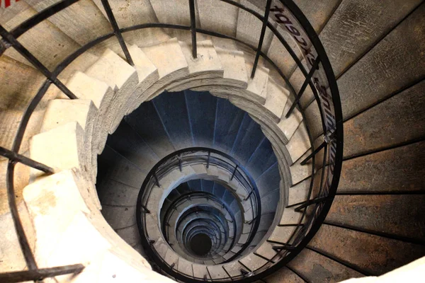 Urbino Italië Hertogelijke Paleis Spiraalvormige Staricase Toren Oude Historische Middeleeuwse — Stockfoto