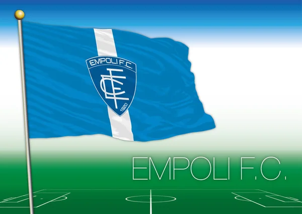 Empoli Fotbalový Tým Vlajka Itálie — Stockový vektor