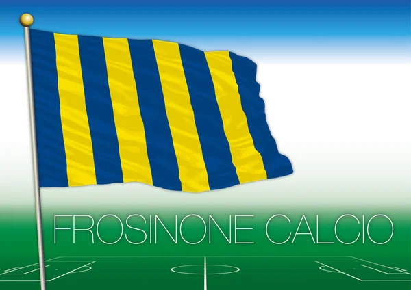 Frosinone Fotbalový Tým Vlajka Itálie — Stockový vektor
