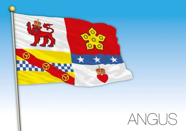 アンガス旗旗 イギリス ベクトル イラスト — ストックベクタ