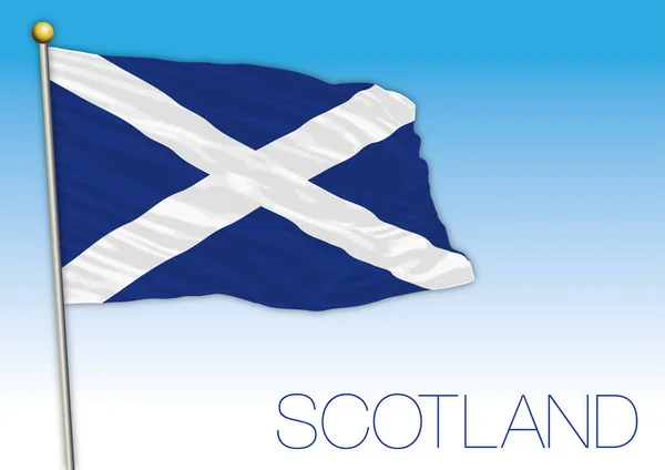 Scozia Bandiera Regno Unito Illustrazione Vettoriale — Vettoriale Stock