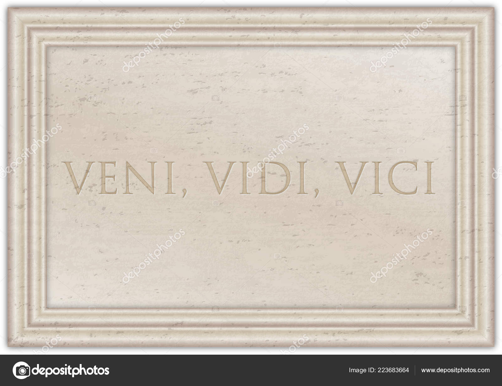 Veni vidi vici latin quote poster Royalty Free Vector Image