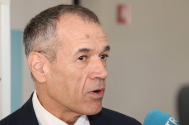 Modena - İtalya - Ocak 2019 - Carlo Cottarelli İtalyan ekonomist, kamu konuşma, Ekonomi Üniversitesi