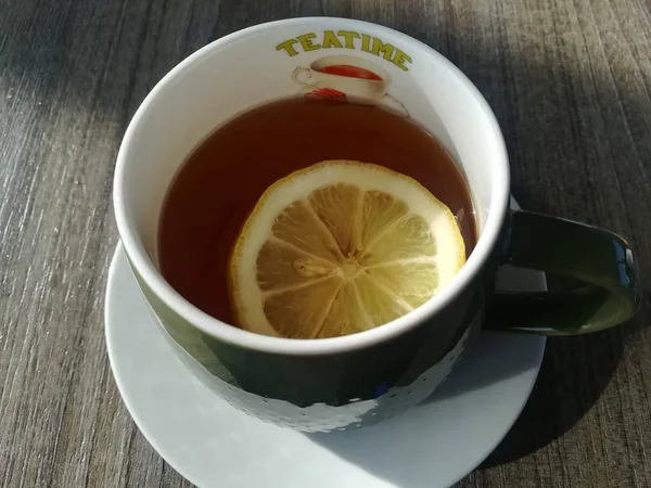 Čaj Citron Mezinárodní Snídaně — Stock fotografie