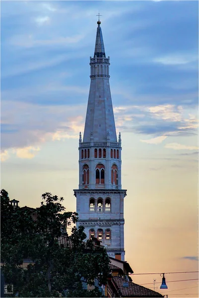 Modena Emilia Romagna Italien Ghirlandina Tower Världsarv — Stockfoto