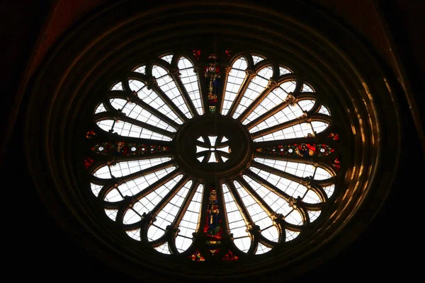 Modena Emilia Romagna Italy Church Rose Window Cathedral Unesco World — Stock Photo, Image