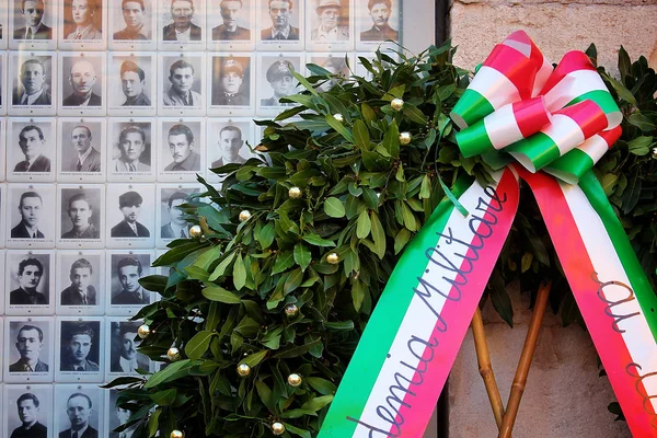 Modena Emilia Romagna Itália Fotos Comemorativas Dos Partidários Itália Com — Fotografia de Stock