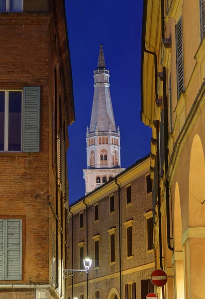 Modena Emilia Romagna Talya Piazza Grande Ghirlandina Kulesi Unesco Dünya — Stok fotoğraf