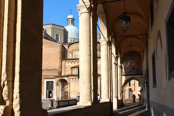 Padova Talya Tarihi Merkez Santa Maria Assunta Katedrali Portiko — Stok fotoğraf