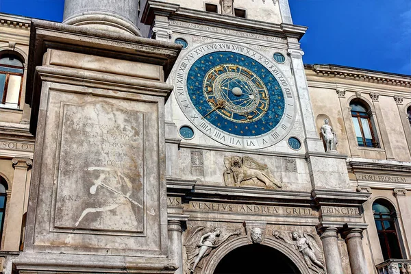Padoue Italie Centre Historique Tour Horloge Détail — Photo