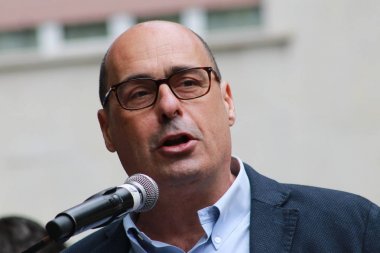 Nicola Zingaretti - Modena - İtalya, 4 Mayıs 2019: Nicola Zingaretti Pd sekreteri, halk siyaset konferansı Demokrat Parti