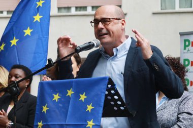 Nicola Zingaretti - Modena - İtalya, 4 Mayıs 2019: Nicola Zingaretti Pd sekreteri, halk siyaset konferansı Demokrat Parti