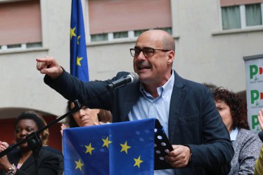 Nicola Zingaretti - Modena - İtalya, 4 Mayıs 2019: Nicola Zingaretti Pd sekreteri, halk siyaset konferansı Demokrat Parti