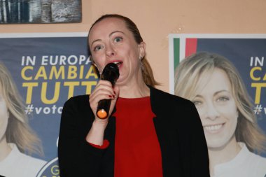 Giorgia Meloni - Modena - İtalya, 6 Mayıs 2019 - kamu siyaset konferansı Fratelli ditalia partisi