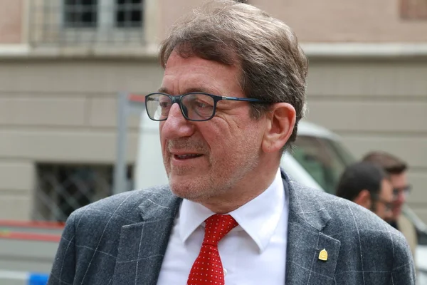 Modena Italia Mayo 2019 Giancarlo Muzzarelli Nuevo Alcalde Módena Italia — Foto de Stock