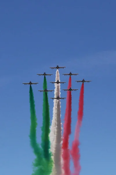 Modena Italien Juni 2019 Frecce Tricolori Evolutions Sky — Stockfoto