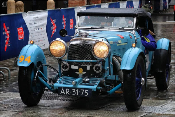 Mille Miglia Tarihi Araba Yarışı Modena Mayıs 2019 Aston Martin — Stok fotoğraf