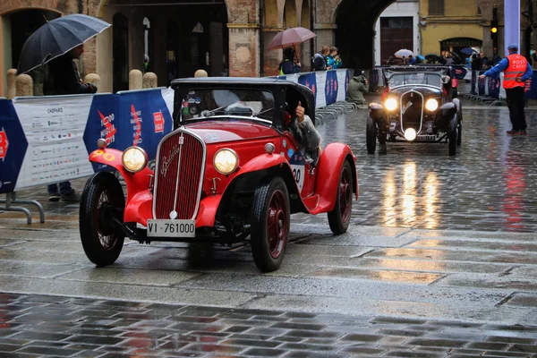 Mille Miglia Tarihi Otomobil Yarışı Modena Mayıs 2019 Fiat Balilla — Stok fotoğraf