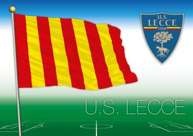 Lecce ABD footbal kulüp bayrağı ve arması 
