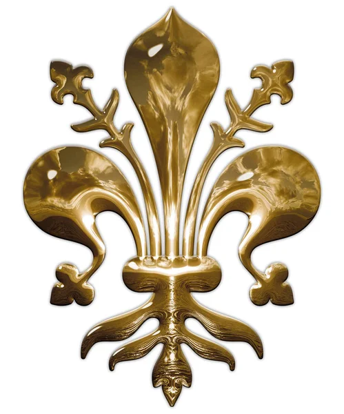 Lilie Symbol Der Stadt Florenz Italien Grafische Ausarbeitung — Stockfoto