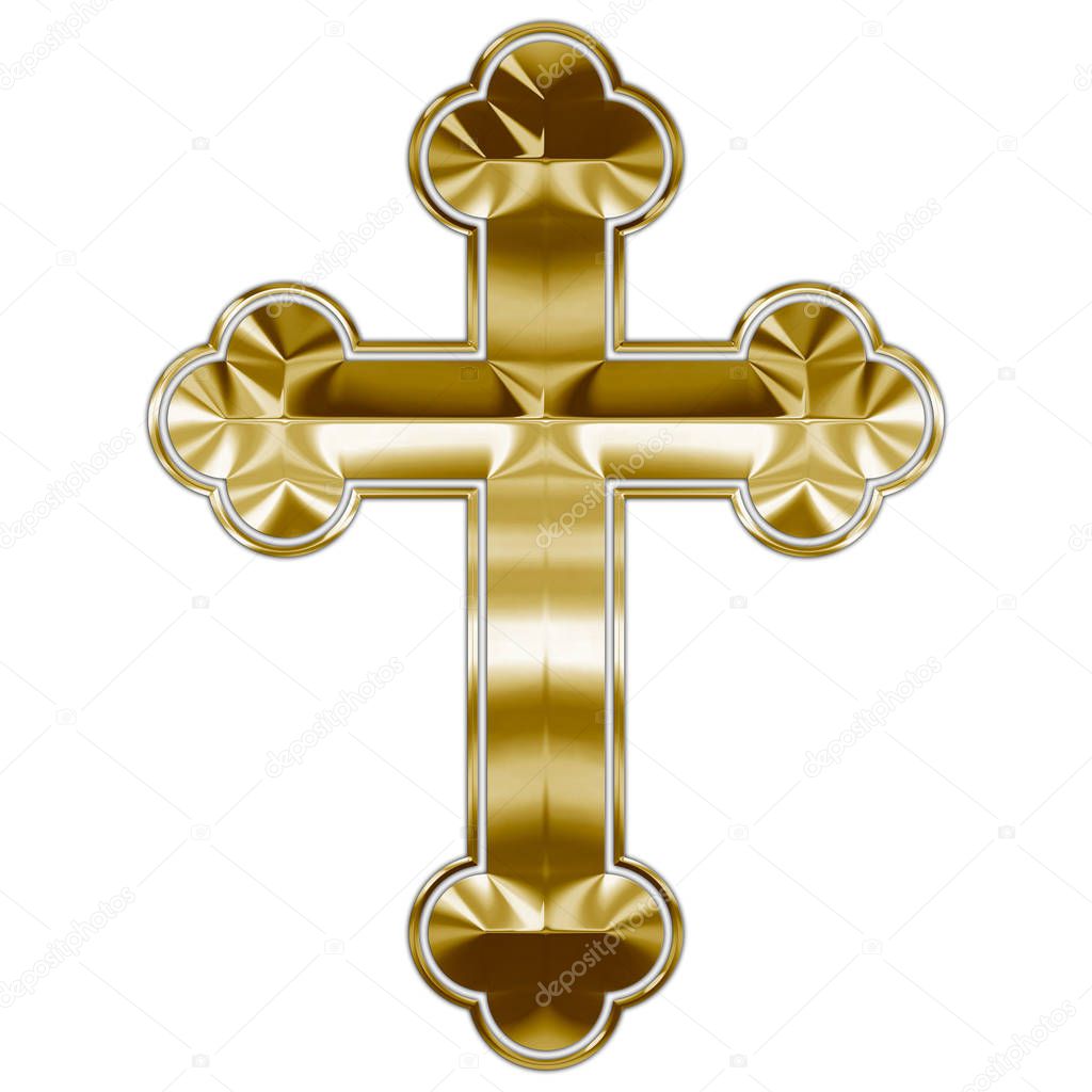 Orthodox christianity cross gold symbol