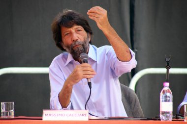 Carpi, Modena, İtalya, Eylül 2019 - Festival Filosofia 2019, Massimo Cacciari