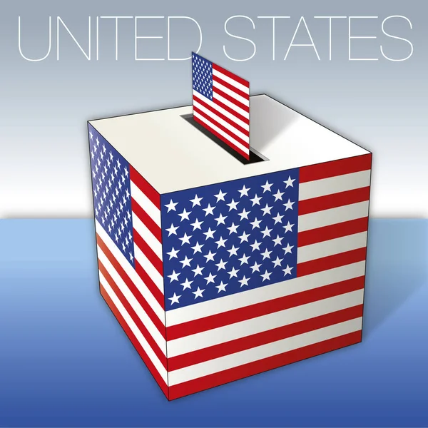 Förenta Staterna Valurna Med Flaggor Vektorillustration — Stock vektor
