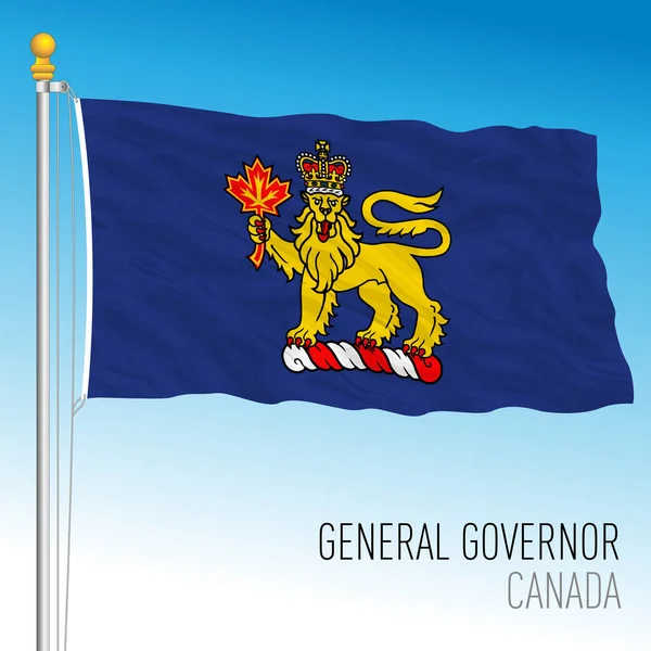 カナダの州知事の公式旗 ベクトルイラスト — ストックベクタ