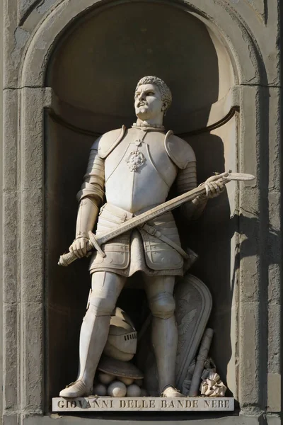 Pomnik Giovanni Dalle Bande Nere Józefa Czarnych Zespołów Szef Polityczny — Zdjęcie stockowe