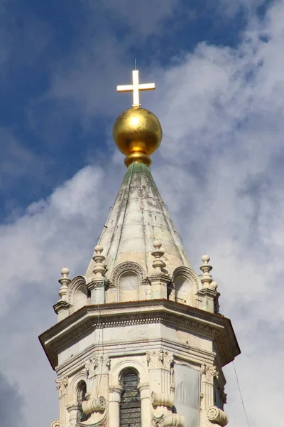 Kupol Filippo Brunelleschi Detaljer Himlen Staden Florens Italien Berömda Turistiska — Stockfoto