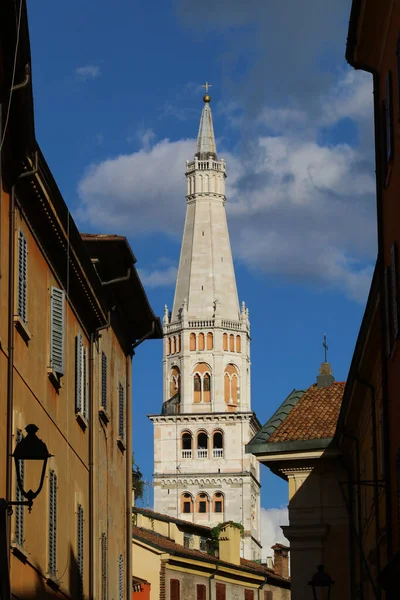 Ghirlandina Garland Torn Modena Italien Historisk Symbol För Staden — Stockfoto