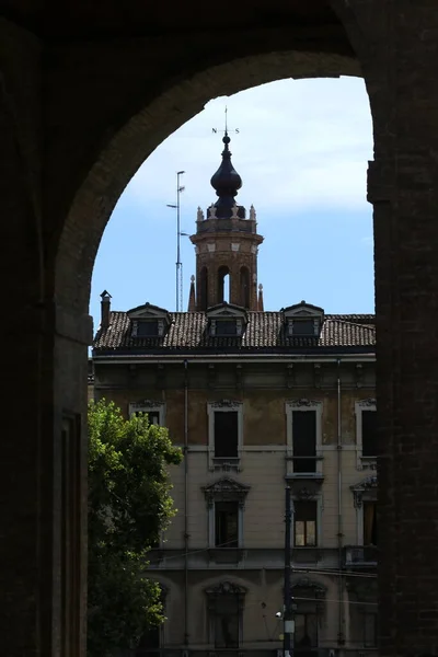 Parma Emilia Romagna Talya Belediye Kulesinin Detayları Turistik Yerler — Stok fotoğraf