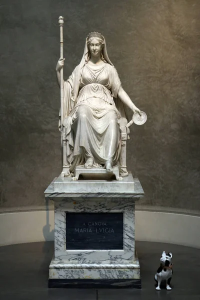 Parme Italie Août 2020 Musée Civique Statue Maria Luigia Duchesse — Photo