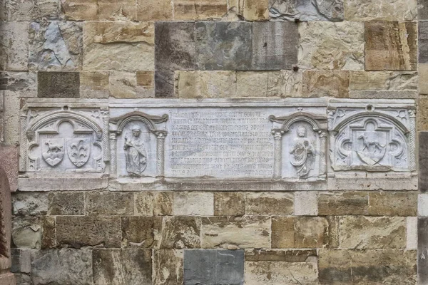 Parma Detail Romantické Katedrály Náměstí Duomo Basreliéf Emilia Romagna Itálie — Stock fotografie