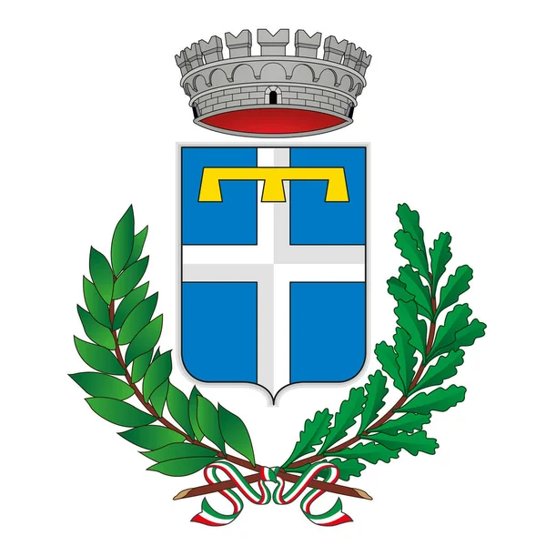 Castelnuovo Rangone Modena Emilia Romagna Italia Escudo Armas Municipal Ilustración — Vector de stock