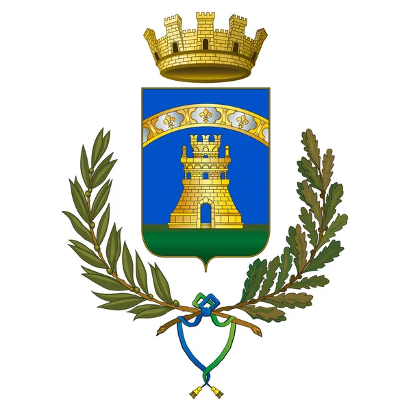 Castelfranco Emilia Ciudad Emilia Romaña Provincia Módena Italia Escudo Armas — Vector de stock