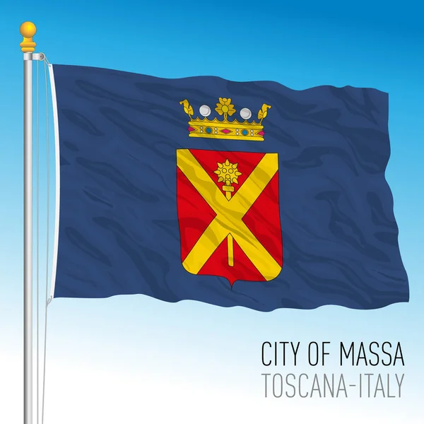 Oficjalna Flaga Miasta Gminy Toskania Włochy Ilustracja Wektora — Wektor stockowy
