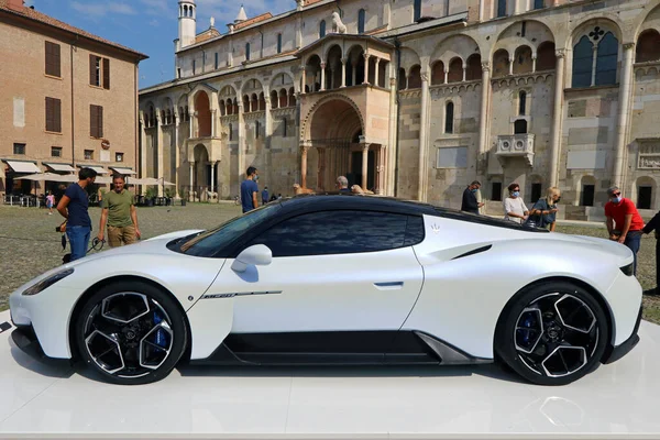 Modena Italy September 2020 Public Presentation New Maserati Mc20 Piazza — Stock Photo, Image