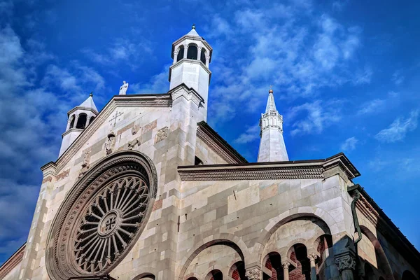 Katedralen Modena Och Ghirlandina Tornet Unescos Världsarv Modena Italien Detaljer — Stockfoto