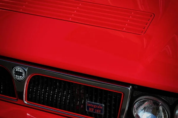 Vintage Klasszikus Autó Részlet Lancia Delta Integrale — Stock Fotó