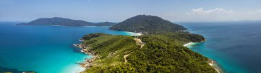 Pulau Perhentian Kecil, Malezya adasında güzel panoramik manzaralı