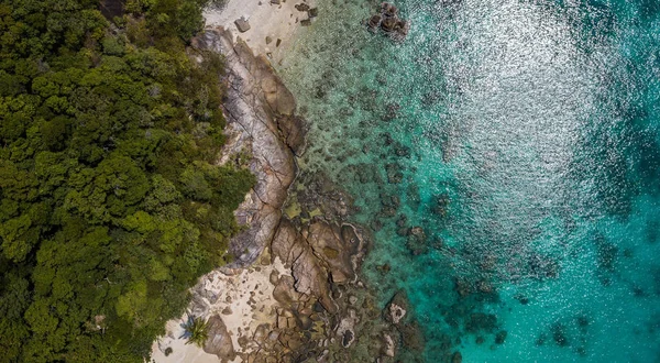 Ilha Perhentian Malásia Bela Vista Aérea Uma Praia Paradisíaca Destino — Fotografia de Stock