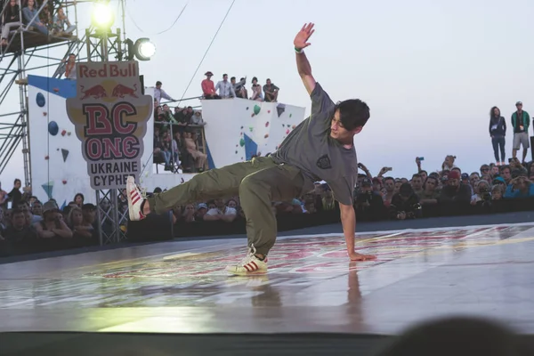 Odessa Ukrayna Ağustos 2017 Savaş Dansı Break Dans Hip Hop — Stok fotoğraf