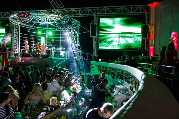 Odessa Ukraine Juni 2013 Nacht Club Party People Genießen Musik — Stockfoto