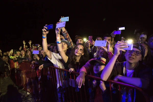 Odessa Ukrajna 2017 Augusztus Night Club Party Emberek Élvezik Tánc — Stock Fotó