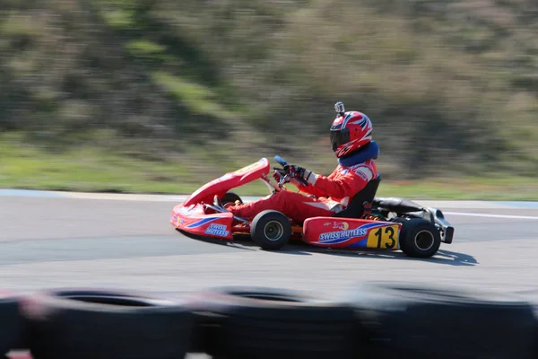 Odessa Ukraine April 2017 Kartmeisterschaft Kinder Jugendliche Und Erwachsene Kartfahrer — Stockfoto