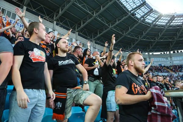 Odessa Ukraine Juli 2017 Shakhtar Dynamo Spiel Fußballfans Auf Der — Stockfoto